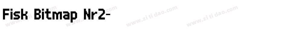 Fisk Bitmap Nr2字体转换